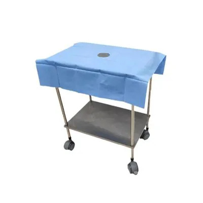Campo Cirúrgico SMS Estéril 75 x 75 cm Azul com Fenestra - Pion G Plus